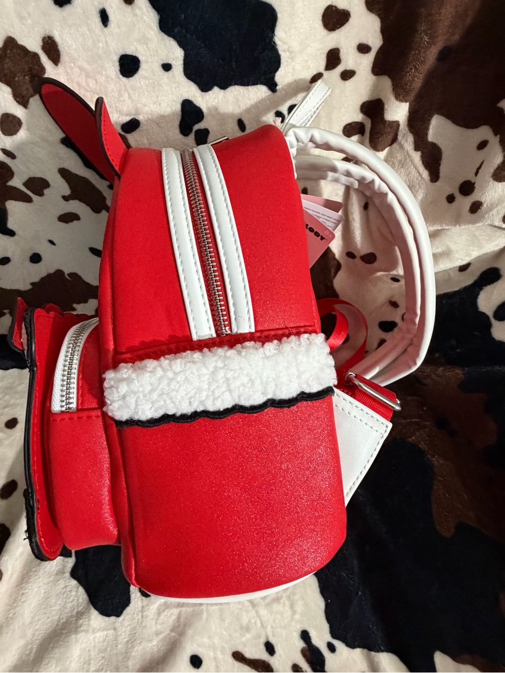 Red My Melody Backpack with Festive Pom-Pom Detail - Picture 4 of 4
